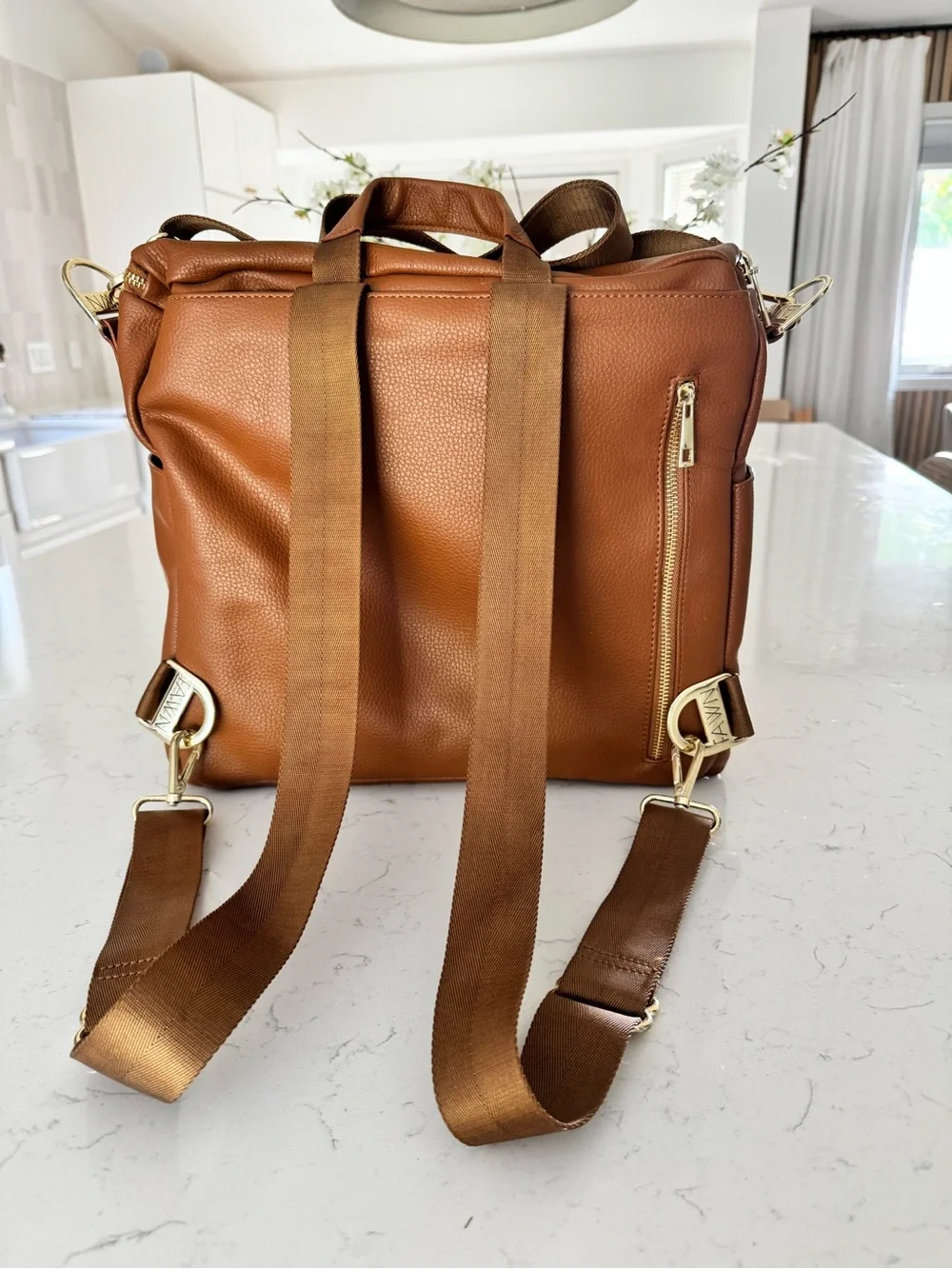 Fawn Design Brown diaper bag Backpack Tote